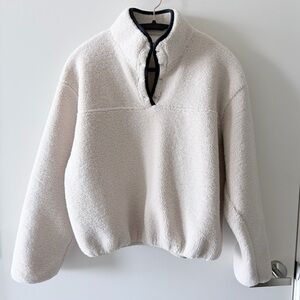 Muura Oversized Fit Plush Fleece Sweatshirt Jacket Size S